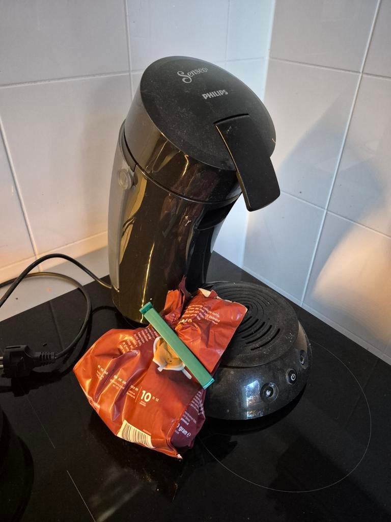 Philips Senseo Koffiezetapparaat Zwart - Gebruikt, Ophalen, Koffiepads en cups, Gebruikt, Koffiemachine