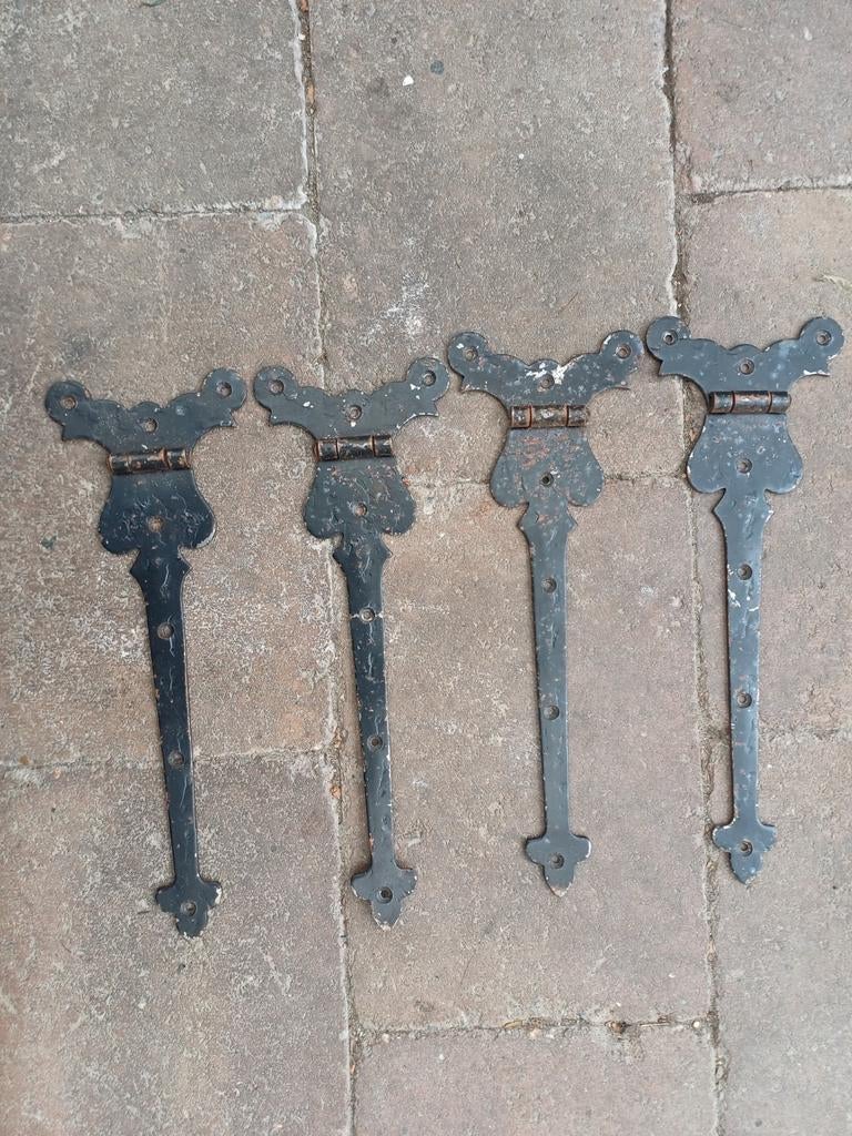 Rustieke franse scharnieren, Doe-het-zelf en Verbouw, Hang- en Sluitwerk, Ophalen of Verzenden, Scharnieren, Scharnieren, Scharnieren