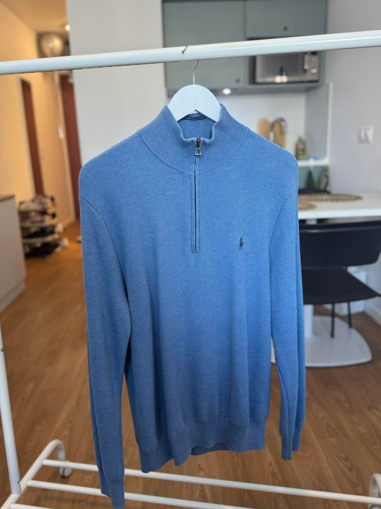 Palph Lauren Zip Jumper, Kleding | Heren, Truien en Vesten, Ophalen of Verzenden, Zo goed als nieuw, Maat 48/50 (M), Blauw