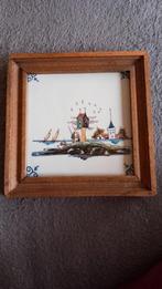 2 Makkum Tichelaar Handbeschilderde Tegels in Lijstje, Ophalen of Verzenden