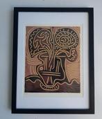 Picasso Flower Vase Linocut Genummerd, Ophalen of Verzenden