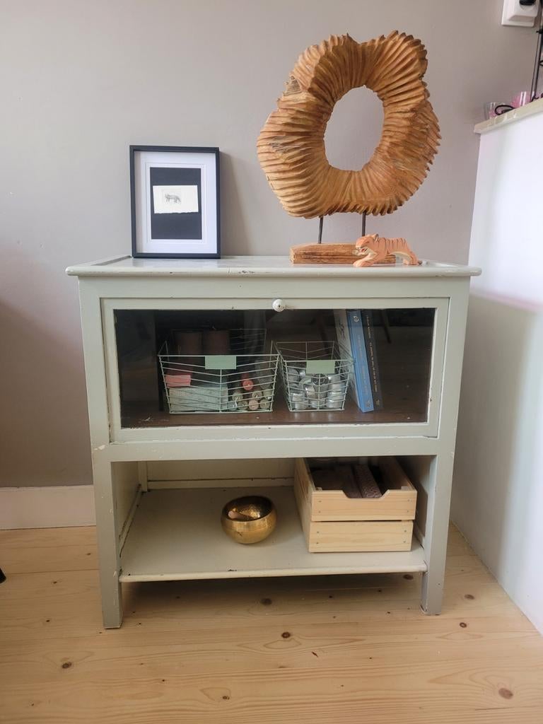 Vintage kast buffetkast theekast, Ophalen of Verzenden, Gebruikt, 25 tot 50 cm, Minder dan 100 cm