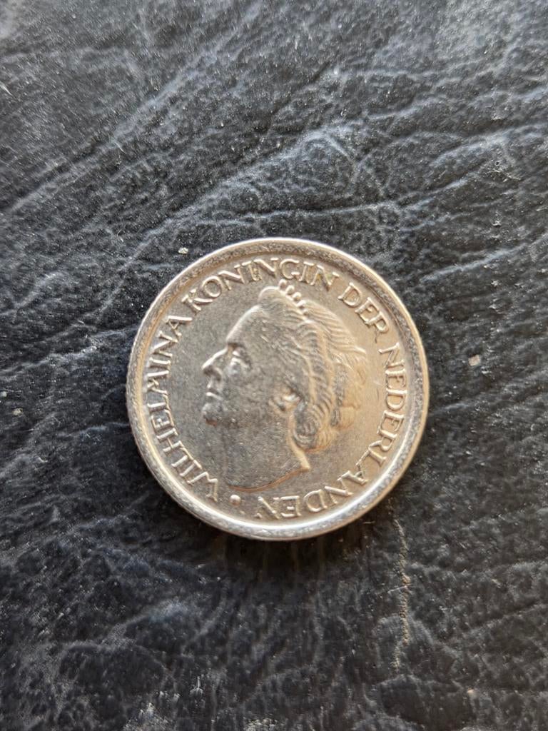 25 Cent Munt Koningin Wilhelmina 1948, Verzenden, Zilver, 25 cent, Koningin Wilhelmina