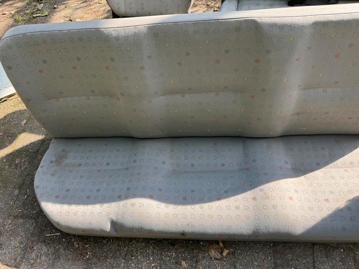 T4 Stoel en 3-persoons bank met zelfde stofpatroon, Auto-onderdelen, Interieur en Bekleding, Volkswagen, Gebruikt, Ophalen