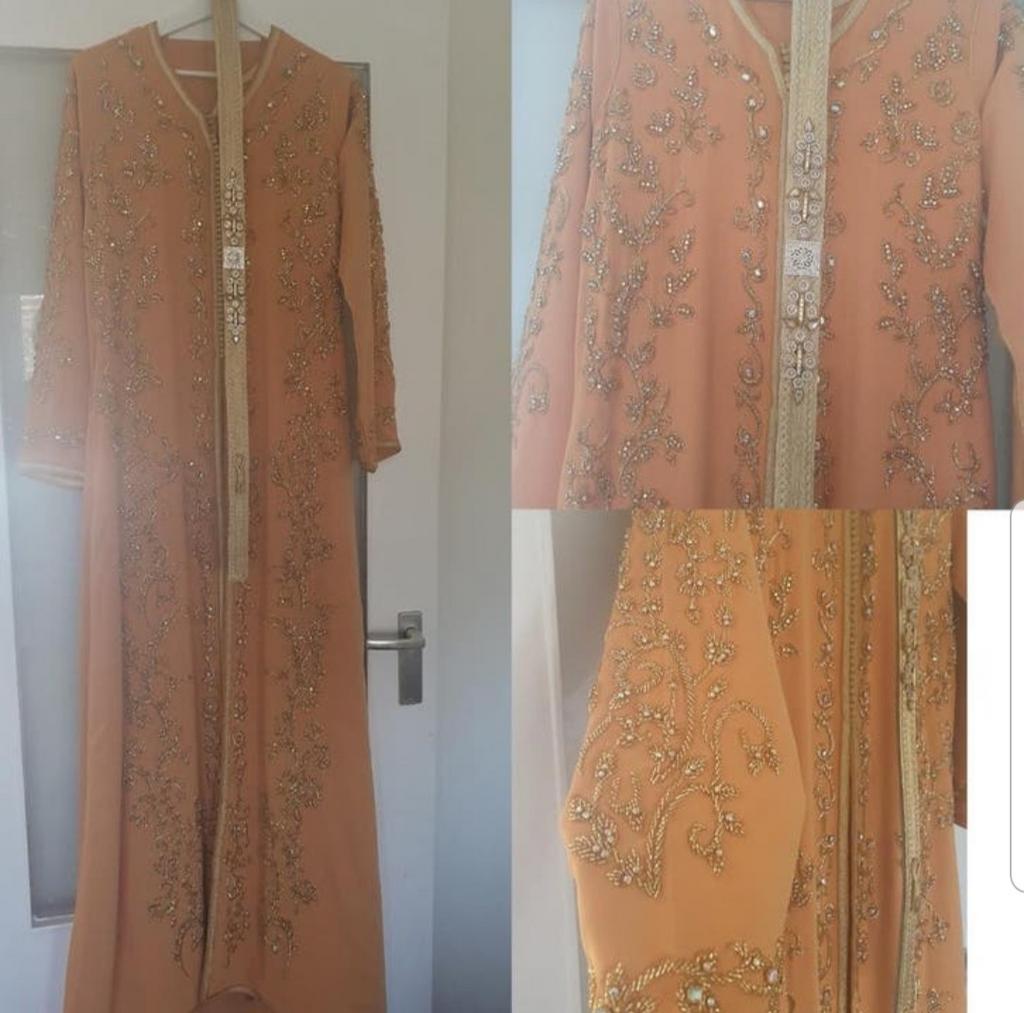 Okergeel takchita Marokkaanse jurk NIEUW, Kleding | Dames, Gelegenheidskleding, Overige typen, Geel, Zo goed als nieuw, Ophalen