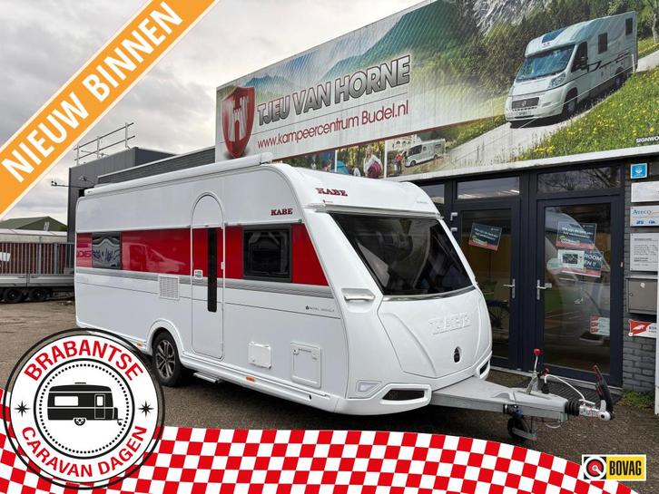 Kabe Royal 560 GLE + Levelsysteem!, Caravans en Kamperen, Caravans, Bedrijf, tot en met 4, 1500 - 2000 kg, Rondzit, Kabe, Frans bed