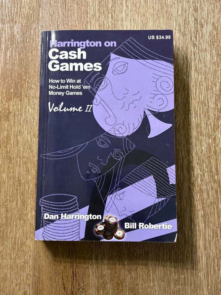 Harrington on Cash Games Volume II - Poker Strategie Boek, Ophalen of Verzenden, Zo goed als nieuw