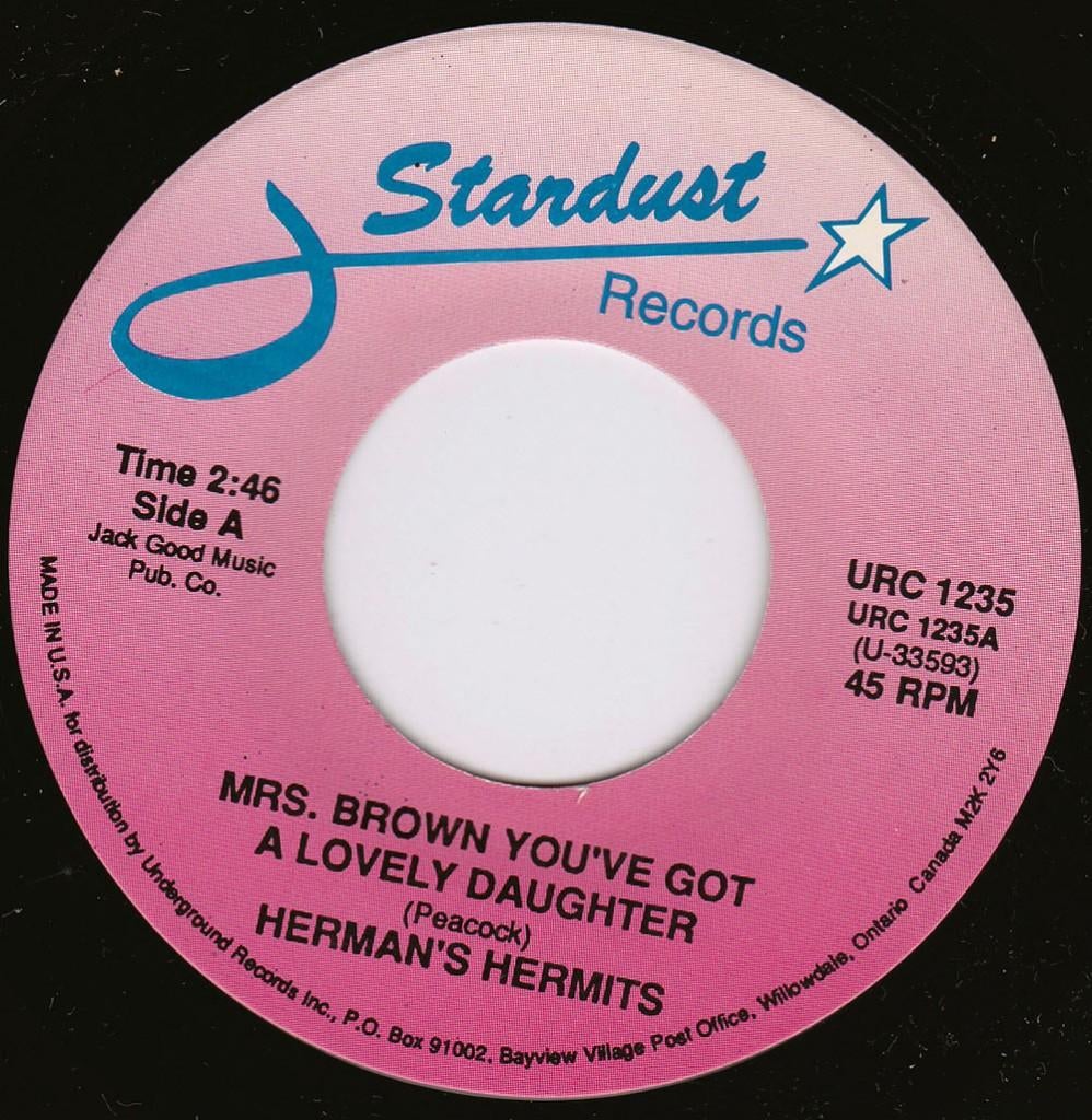 Herman's Hermits - Mrs Brown You've Got A Lovely Daughter 7", 7 inch, Single, Ophalen of Verzenden, Pop