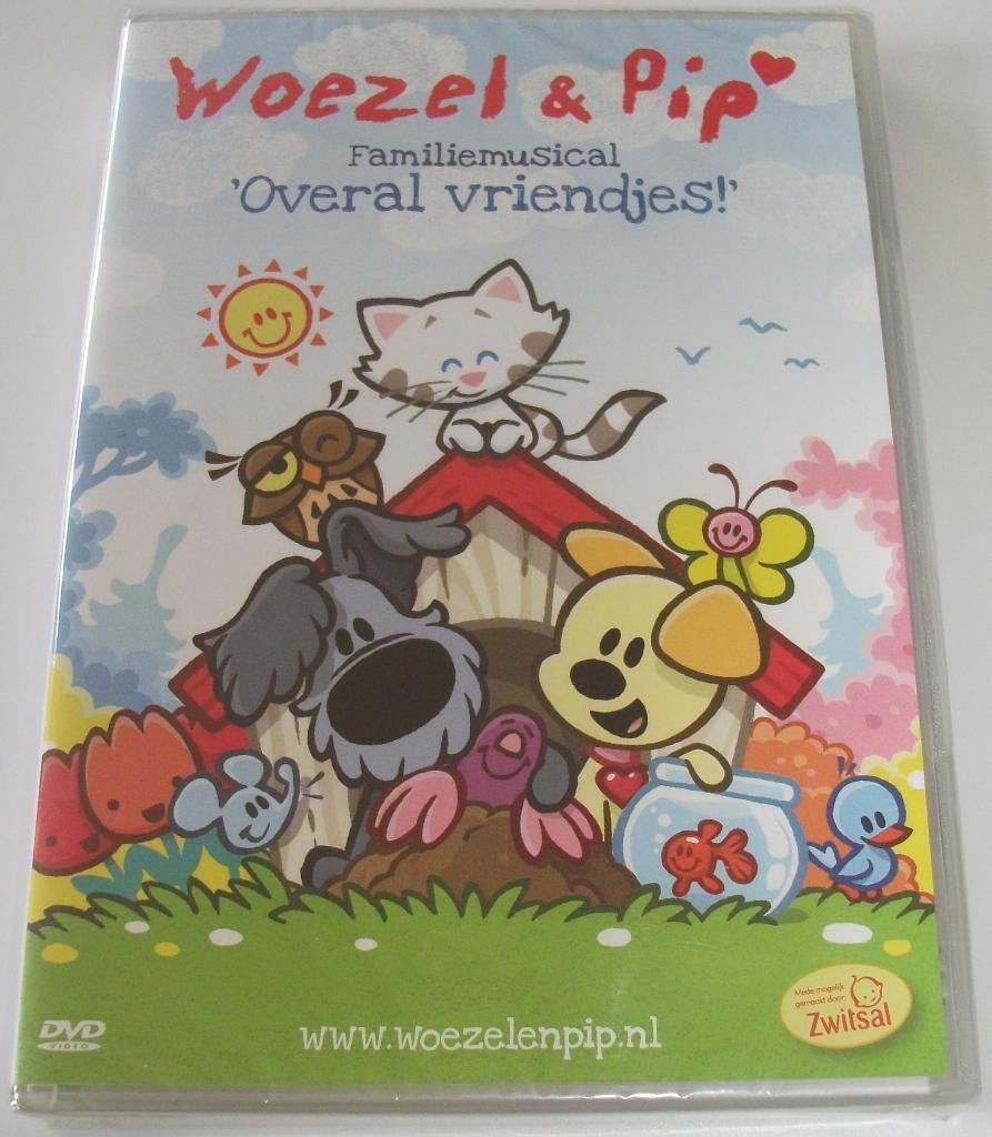 Dvd *** WOEZEL & PIP *** Musical 'Overal Vriendjes' *NIEUW*, Alle leeftijden, Overige genres, Ophalen of Verzenden, Nieuw in verpakking