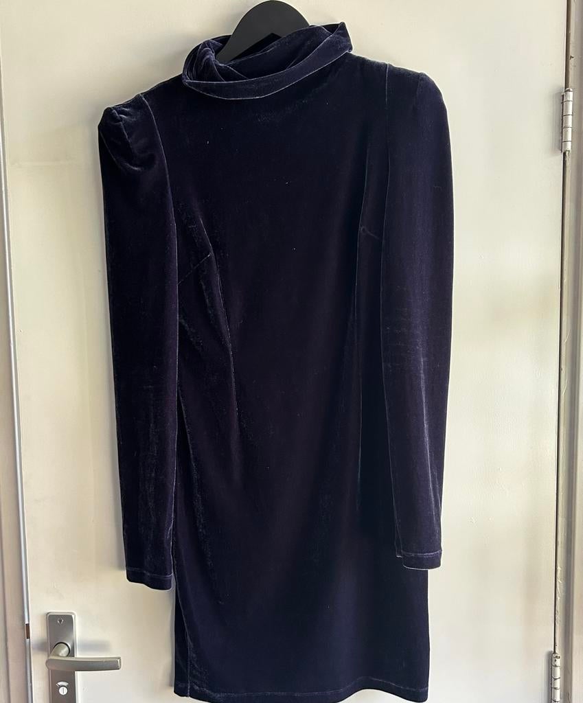 Guess fluwelen blauwe jurk, maat M, Maat 38/40 (M), Blauw, Nieuw, Ophalen of Verzenden