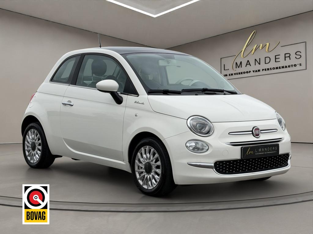 Fiat 500 1.0 Hybrid Dolcevita 2022 WIT | Apple CarPlay | Cli, Auto's, Keurmerk '100% Onderhouden', Gebruikt, Euro 6, 4 stoelen