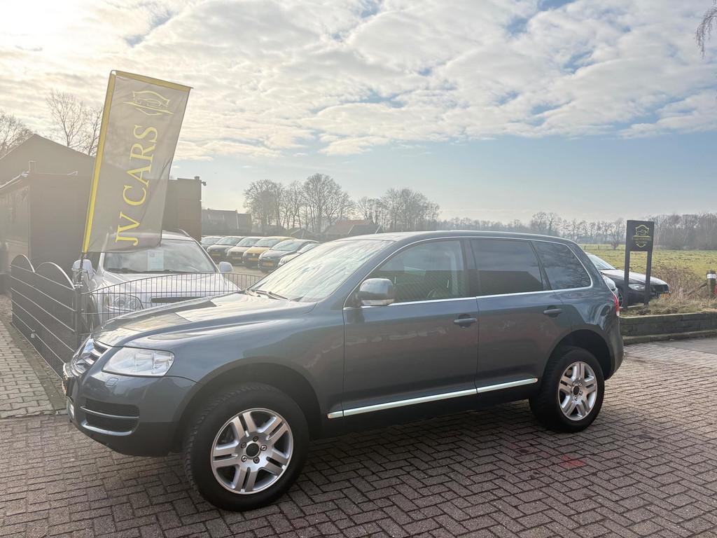 Volkswagen Touareg 3.2 V6 BOMVOL,AIRCO,LEER,PDC,STOELVERWARM, Auto's, Automaat, Gebruikt, Zwart, 3189 cc