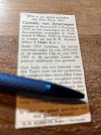 Amerongen van Cornelis 1874 Houten 1939 Apeldoorn priester, Ophalen of Verzenden, Bidprentje