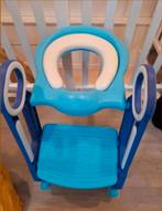 Blauw kinder toiletje met opstapje, Kinderen en Baby's, Ophalen of Verzenden