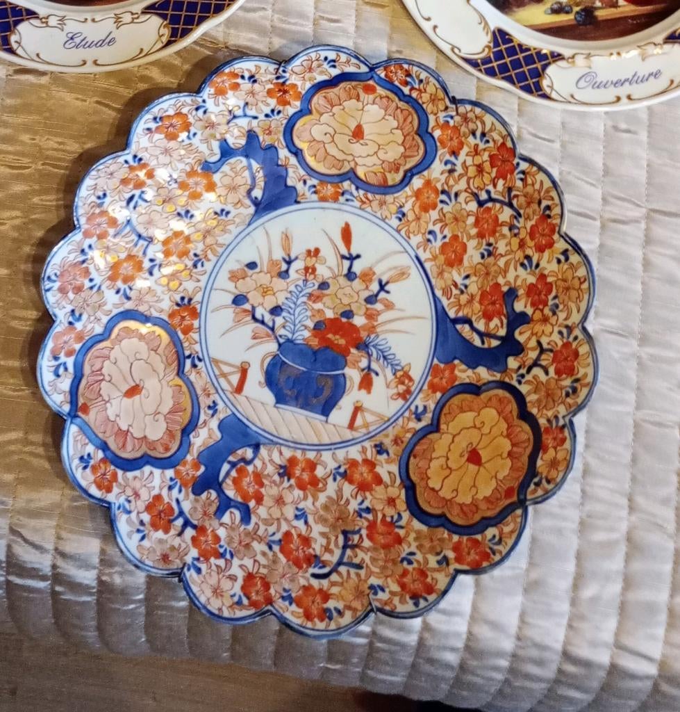 Groot imari porselein bord, Antiek en Kunst, Antiek | Keramiek en Aardewerk, Ophalen of Verzenden