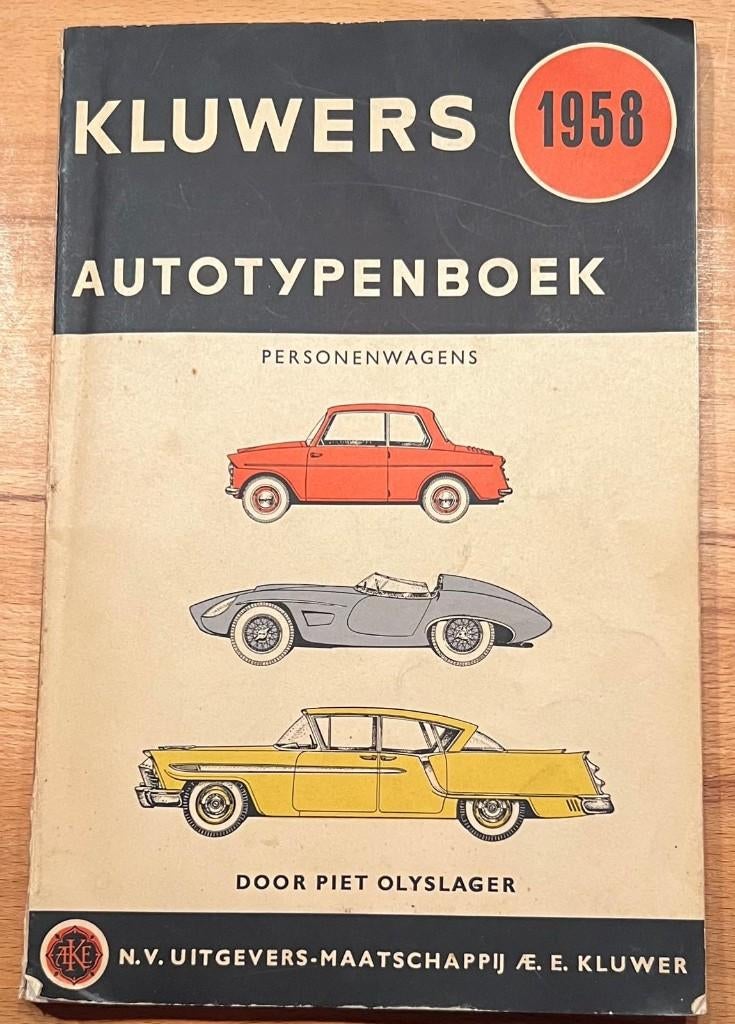 Kluwer Autotypenboek 1958, Boeken, Gelezen, Ophalen of Verzenden, Overige merken, P. Olyslager