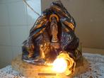 Vintage beeld Lourdes Lourdesgrot lamp 17cm Maria Bernadette, Ophalen of Verzenden, Gebruikt, Beeld(je), Christendom | Katholiek