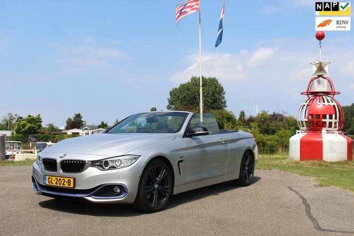 BMW 4-serie Cabrio 428i High Executive *NL AUTO *MPACK *HEAD, Auto's, BMW, Bedrijf, Te koop, 4-Serie, 360° camera, ABS, Achteruitrijcamera