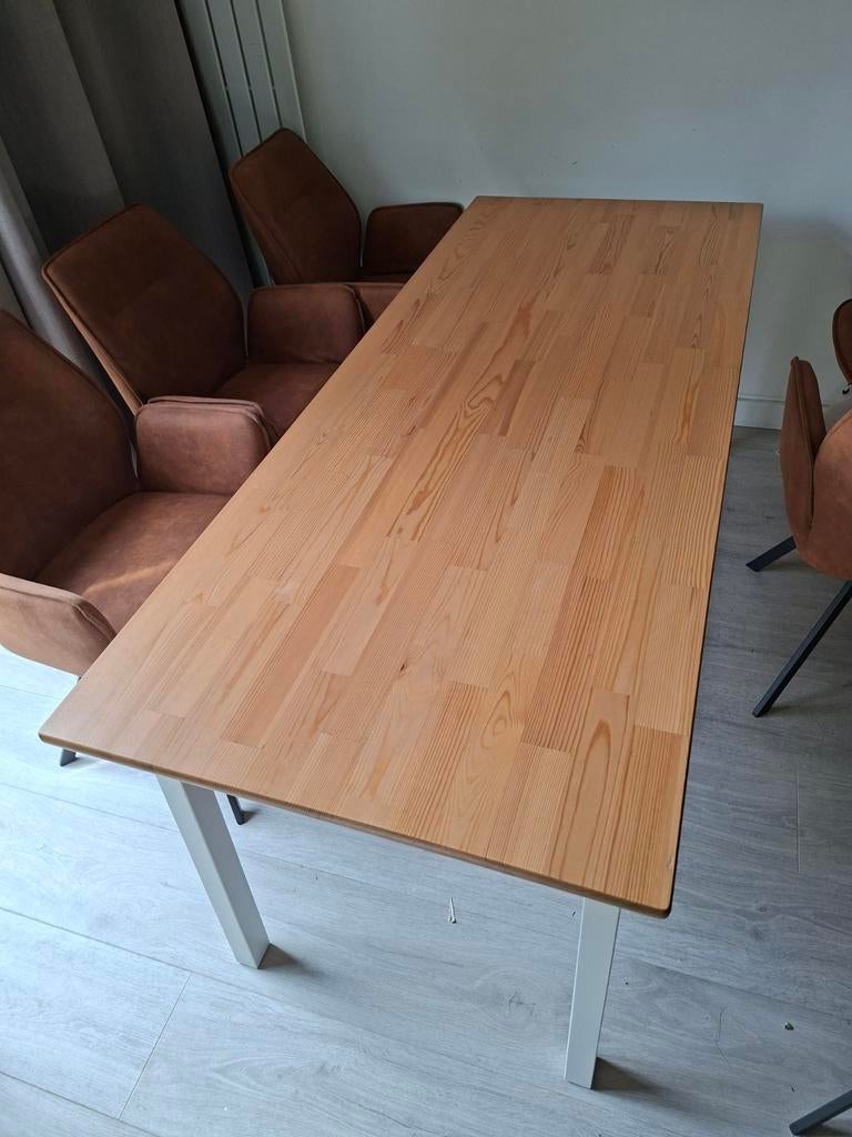 Eettafel en bijpassende salontafel, Huis en Inrichting, Tafels | Eettafels, Gebruikt, 50 tot 100 cm, 150 tot 200 cm, Modern
