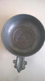 Vintage :   tin asbak met 2 paarden koppen, Antiek en Kunst, Ophalen of Verzenden