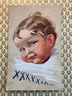 TUCK’s Oilette ansichtkaart - baby, Verzamelen, Ansichtkaarten | Themakaarten, Ophalen of Verzenden, Voor 1920, Gelopen, Kinderen