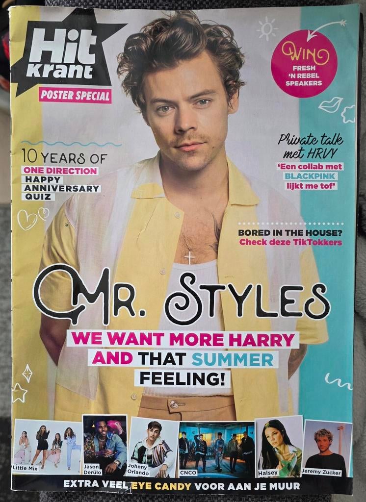 2 tijdschriften met Harry Styles, Boeken, Ophalen of Verzenden, Gelezen, Muziek, Film of Tv