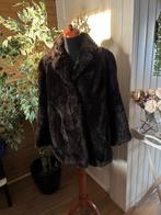 Vintage bontjas donkerbruin, Ophalen of Verzenden, Zo goed als nieuw, Maat 38/40 (M), Bruin