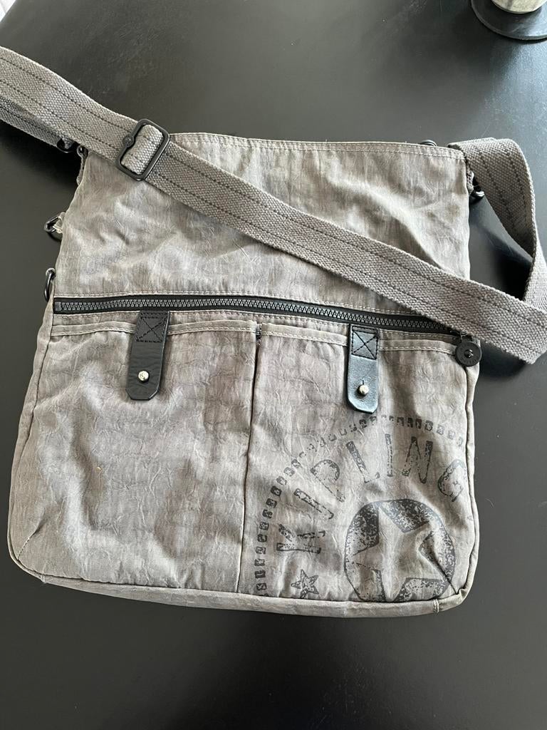 Kipling Schoudertas Ebb Grijs, Ophalen of Verzenden, Gebruikt, Grijs, Kipling