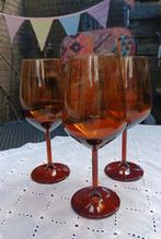 3 vintage wijnglazen, Verzamelen, Glas en Borrelglaasjes, Ophalen of Verzenden, Zo goed als nieuw, Overige typen