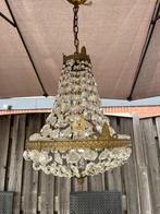 Klassieke bronzen hanglamp, plafonniere, Ophalen, Gebruikt, 50 tot 75 cm, Klassiek