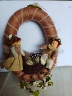 Mooie voorjaarskrans wolvilt, Hobby en Vrije tijd, Vilt, Verzenden, Zo goed als nieuw, Figuurtje(s), Wolvilt