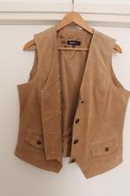 Prachtige nieuwe gilet maat 42 leer suede, Beige, Maat 42/44 (L), Nieuw, Ophalen of Verzenden
