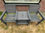 Hardhouten tuinbank, Ophalen, Gebruikt, Hout