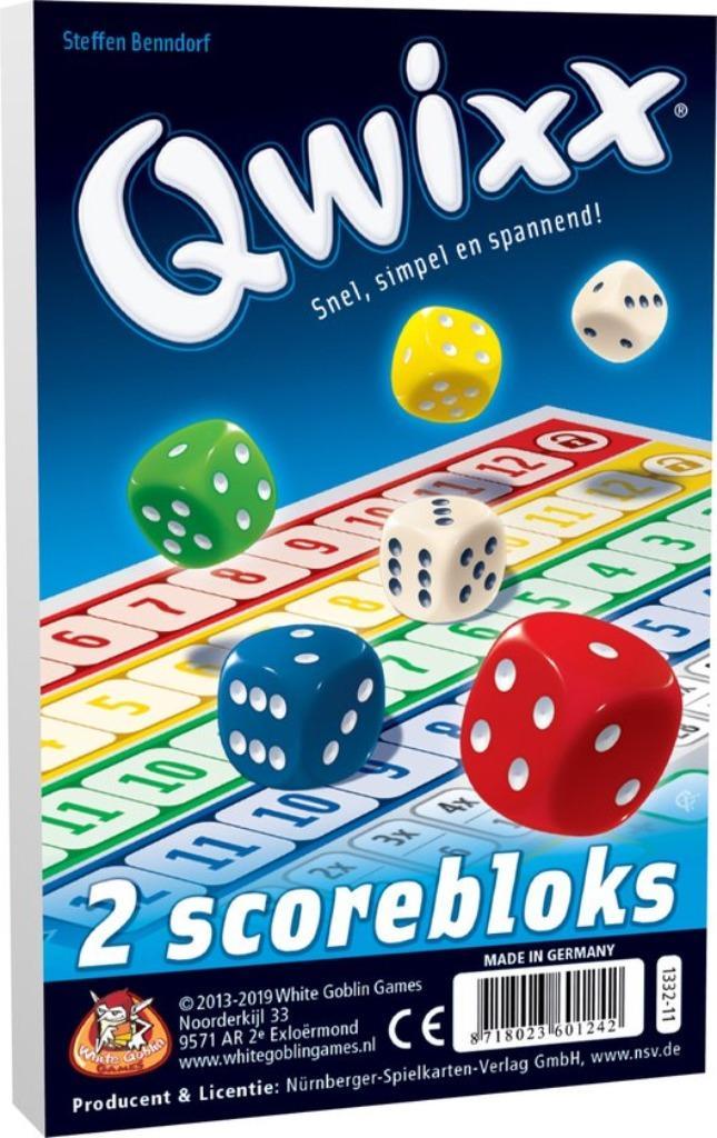 Qwixx Extra Scoreblok White Goblin Games Kaartspel Nieuw, Hobby en Vrije tijd, Gezelschapsspellen | Kaartspellen, Nieuw, Een of twee spelers