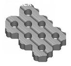 Grasblok 40x60x12cm boven reliëf, hol en dol grasbeton blokk, Tuin en Terras, Tegels en Klinkers, Info@morssinkhof-groep.nl, Verzenden