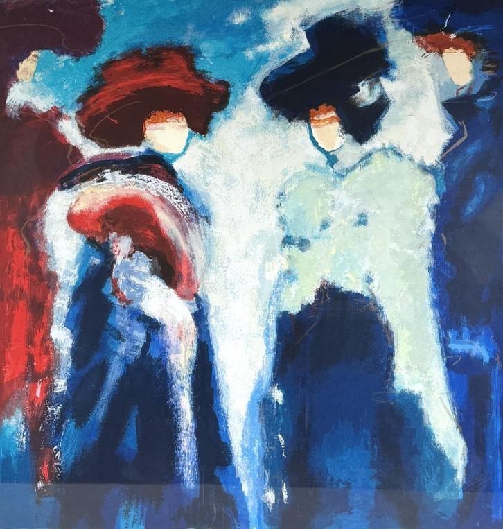 627. Zeefdruk, Annemiki Bok - “The Duchess”, eind 20e eeuw, Antiek en Kunst, Kunst | Litho's en Zeefdrukken, Ophalen of Verzenden