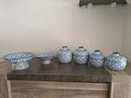Vintage Aziatisch Servies Potten Met Deksel Bonbonschalen, Ophalen of Verzenden