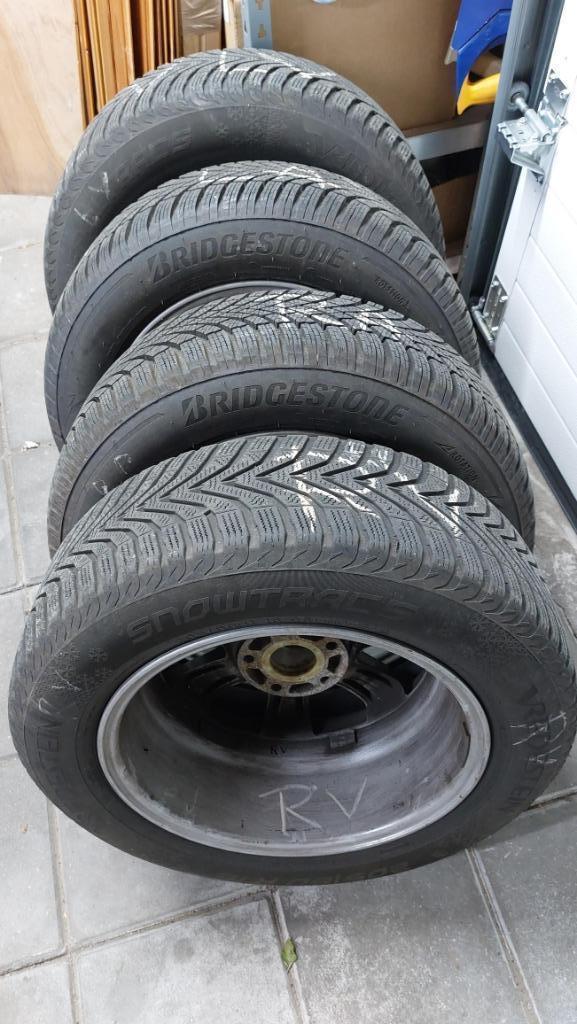 Set aluminium autovelgen met banden, Auto-onderdelen, Banden en Velgen, Banden en Velgen, Winterbanden, 16 inch, 205 mm, Personenwagen