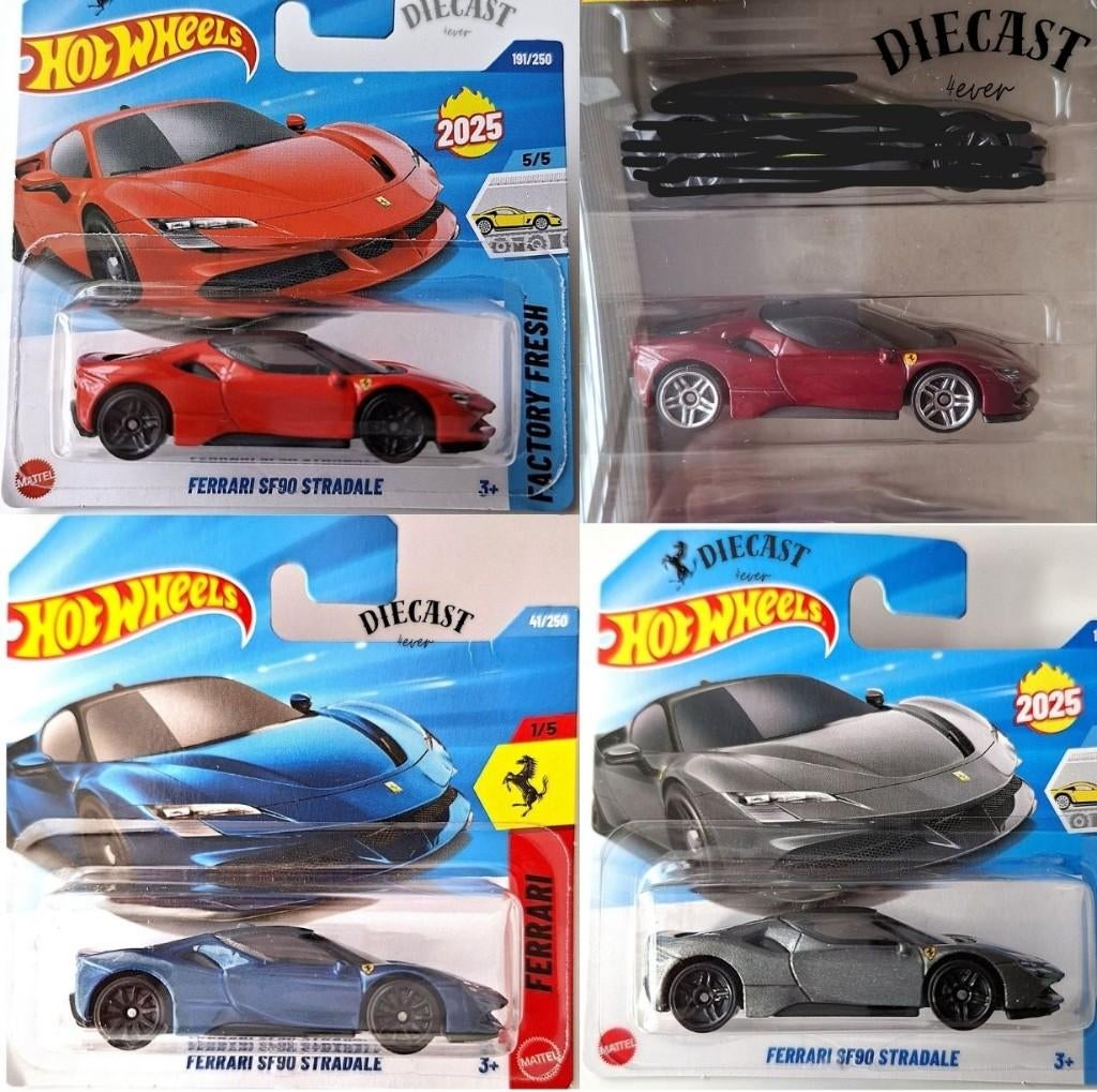 Hot Wheels Ferrari SF90 Stradale "SPECIAL" 4 stuks, Ophalen, Nieuw, Auto