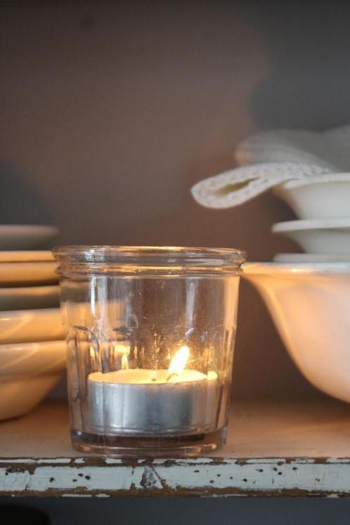 Oude Franse brocante confiturepot Nr.5 *Pronck & Praal*, Antiek en Kunst, Curiosa en Brocante, Ophalen of Verzenden