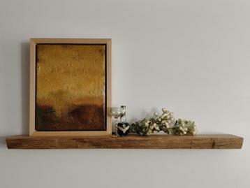 Zwevende houten wandplank decoratie schap 79cm eiken beschikbaar voor biedingen
