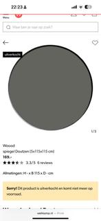 Ronde grote spiegel, Huis en Inrichting, Woonaccessoires | Spiegels, Ophalen of Verzenden, Zo goed als nieuw, Rond, Minder dan 100 cm
