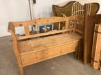 Grenen klepbank, Ophalen, Minder dan 75 cm, Tweepersoons, Zo goed als nieuw
