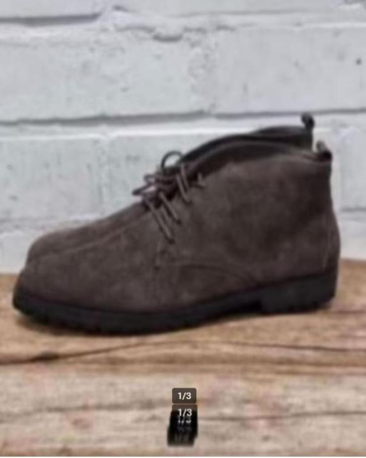 ACO - Suedeleren veterlaarsjes maat 41 - Nieuw €99 - Comfort, Kleding | Dames, Schoenen, Nieuw, Schoenen met lage hakken, Ophalen of Verzenden