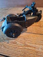 Gietijzeren Miniatuur Motor met Zijspan, Ophalen of Verzenden