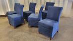 eetkamerstoel Diva merk Linteloo 6 x, Huis en Inrichting, Stoelen, Ophalen, Hout, Gebruikt, Blauw
