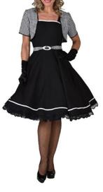 Leuke zwart/witte ROCK & ROLL/ROCKABILLY jurk, Ophalen, Maat 42/44 (L), Nieuw, Kleding