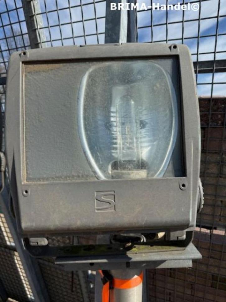 5x (Lantaarn)paal met licht armatuur type S straaatverl.park, Tuin en Terras, Buitenverlichting, Gebruikt, Staande lamp, IJzer