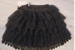 nieuw met kaartjes mooi laagjes rokje kant m/l goth rock, Maat 38/40 (M), Zwart, Nieuw, Ophalen of Verzenden
