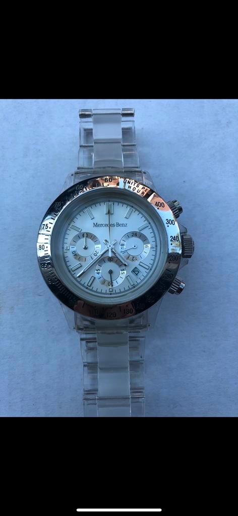 Aangeboden Mercedes Benz chronograaf, Sieraden, Tassen en Uiterlijk, Horloges | Heren, Nieuw, Polshorloge, Overige merken, Staal